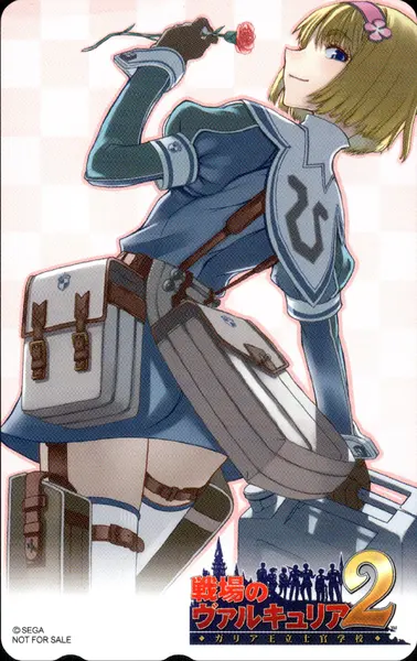 [戦場のヴァルキュリア2]メディアランド購入特典テレホンカード